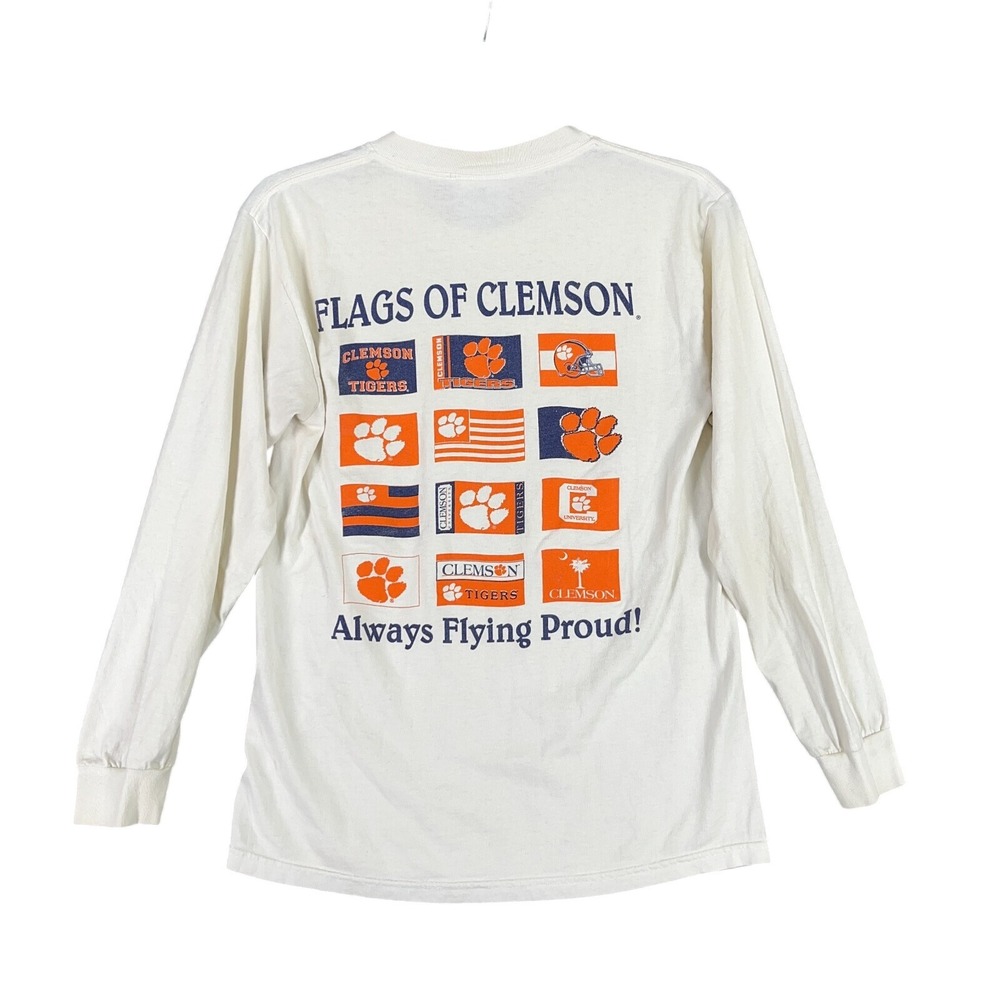 Clemson University‎ Tigers Shirt Mens S Flags Of Clemson Graphic College Spirit
